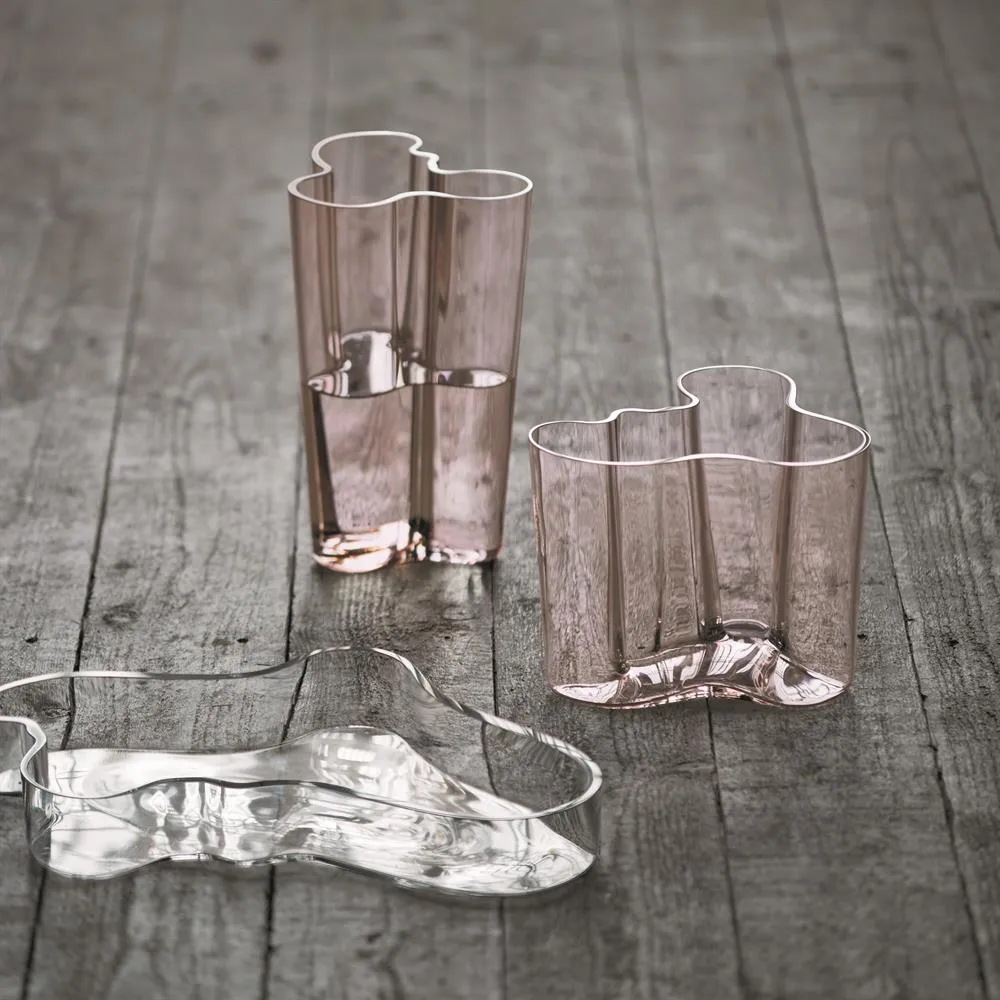 Alvar Aalto vas laxrosa, 160 mm Iittala