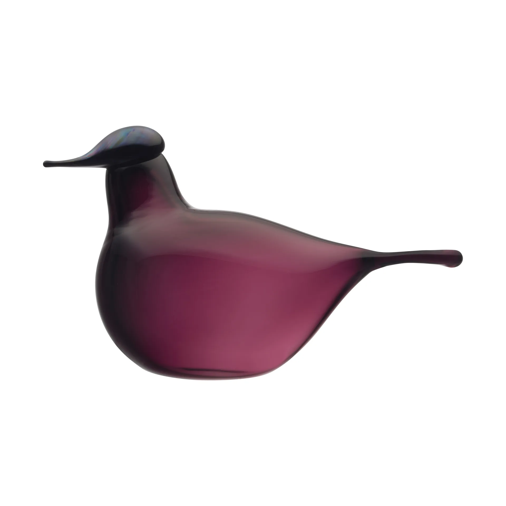 Chiffchaff glasfågel, Lila, 13x8 cm Iittala