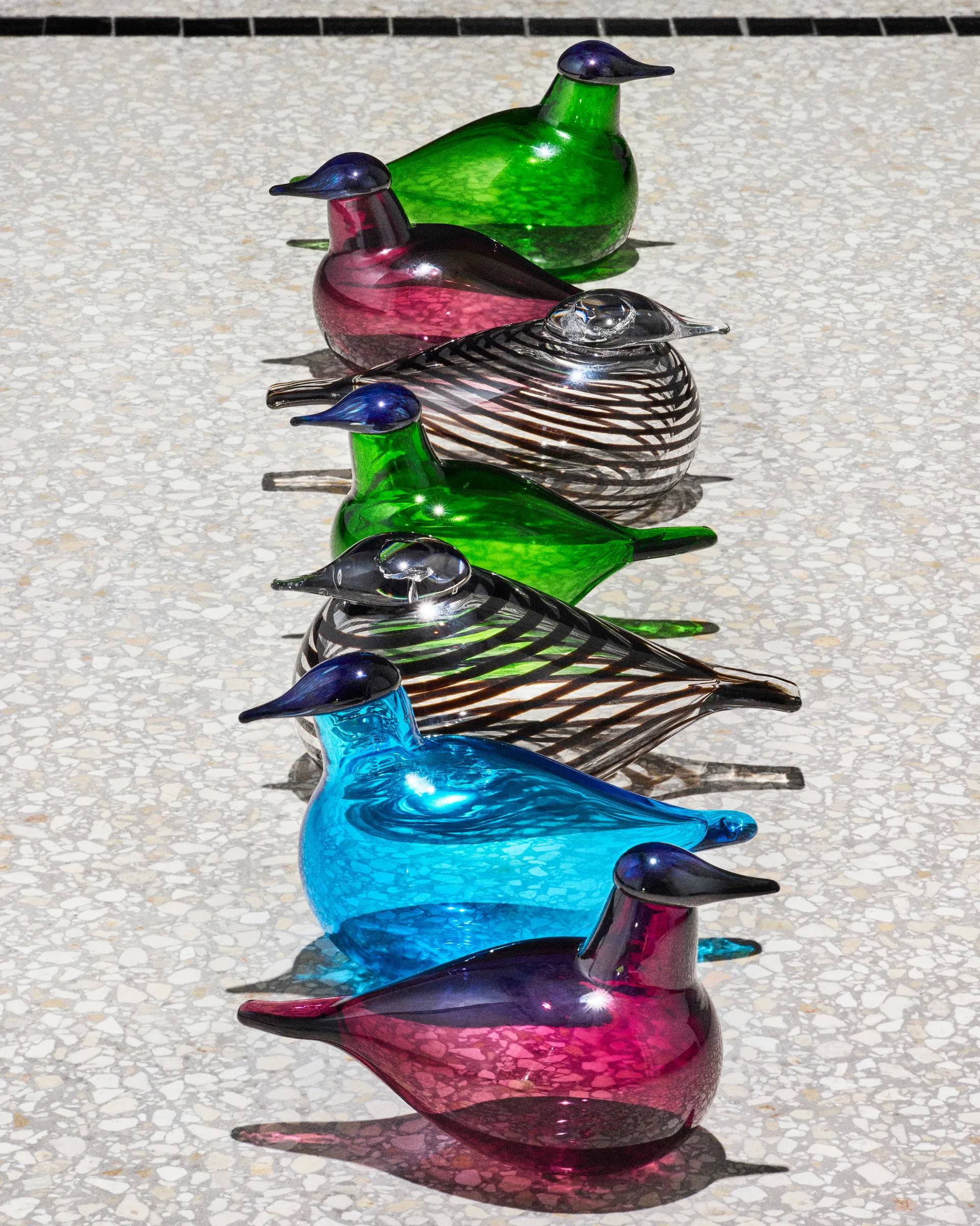 Chiffchaff glasfågel, Turkos, 13x8 cm Iittala
