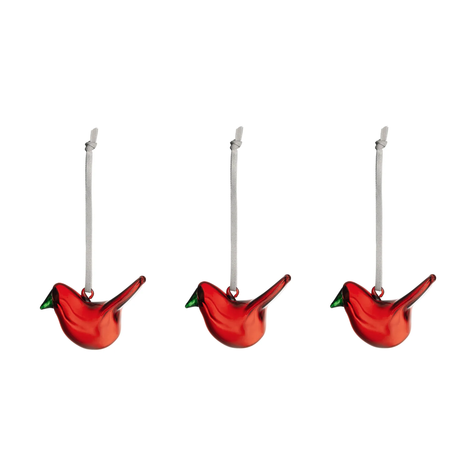 Iittala glasfågel, Röd, 3-pack Iittala