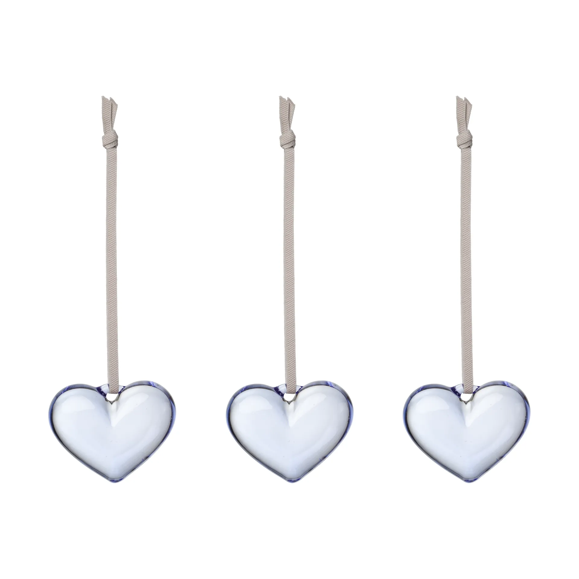 Iittala glashjärta, Klarblå, 5 cm, 3-pack Iittala