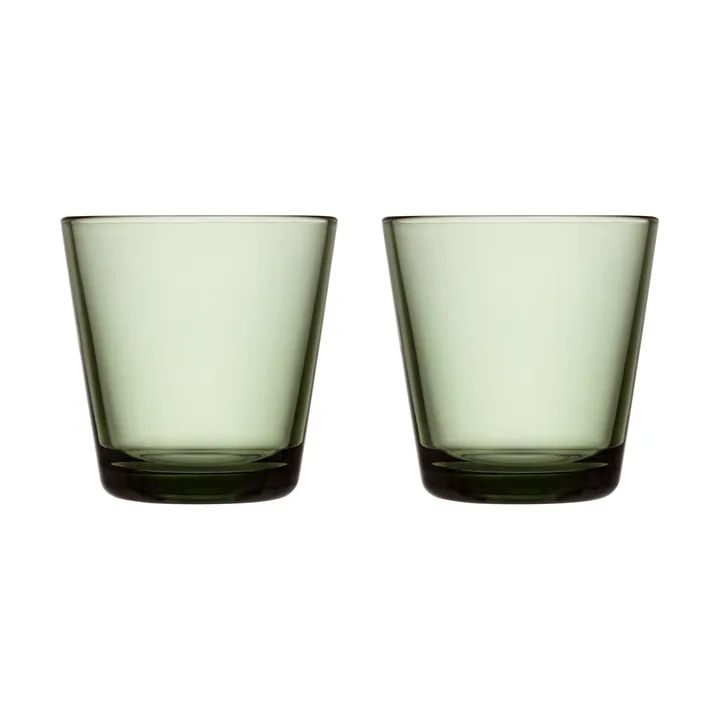 Kartio dricksglas 21 cl 2-pack - Tallgrön - Iittala
