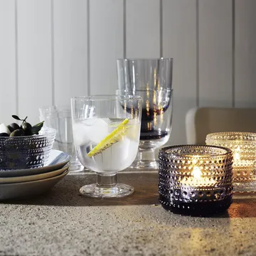Kastehelmi ljuslykta 64 mm - Grå - Iittala