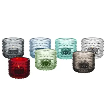 Kastehelmi ljuslykta 64 mm - Grå - Iittala