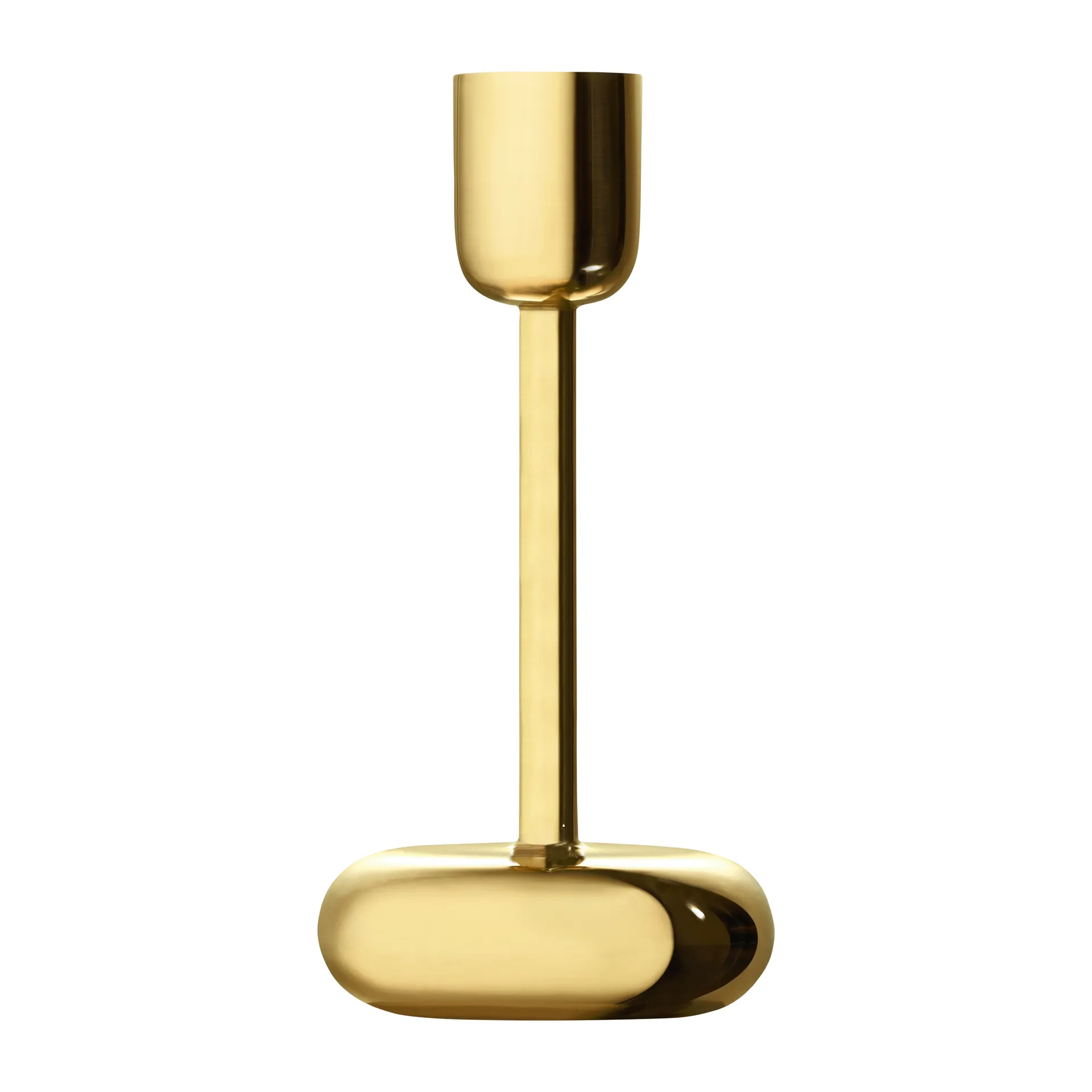 Nappula ljusstake gåvoset 2 delar, Mässing Iittala