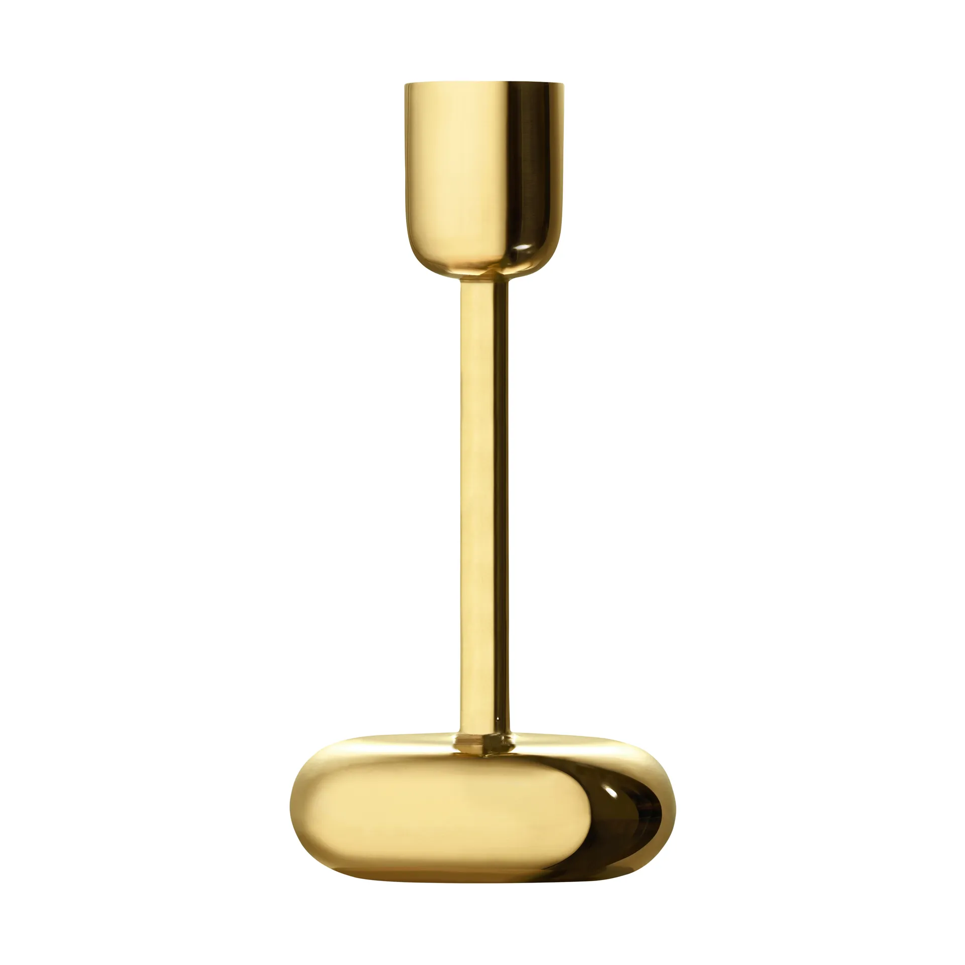 Nappula ljusstake mässing, stor 183 mm Iittala