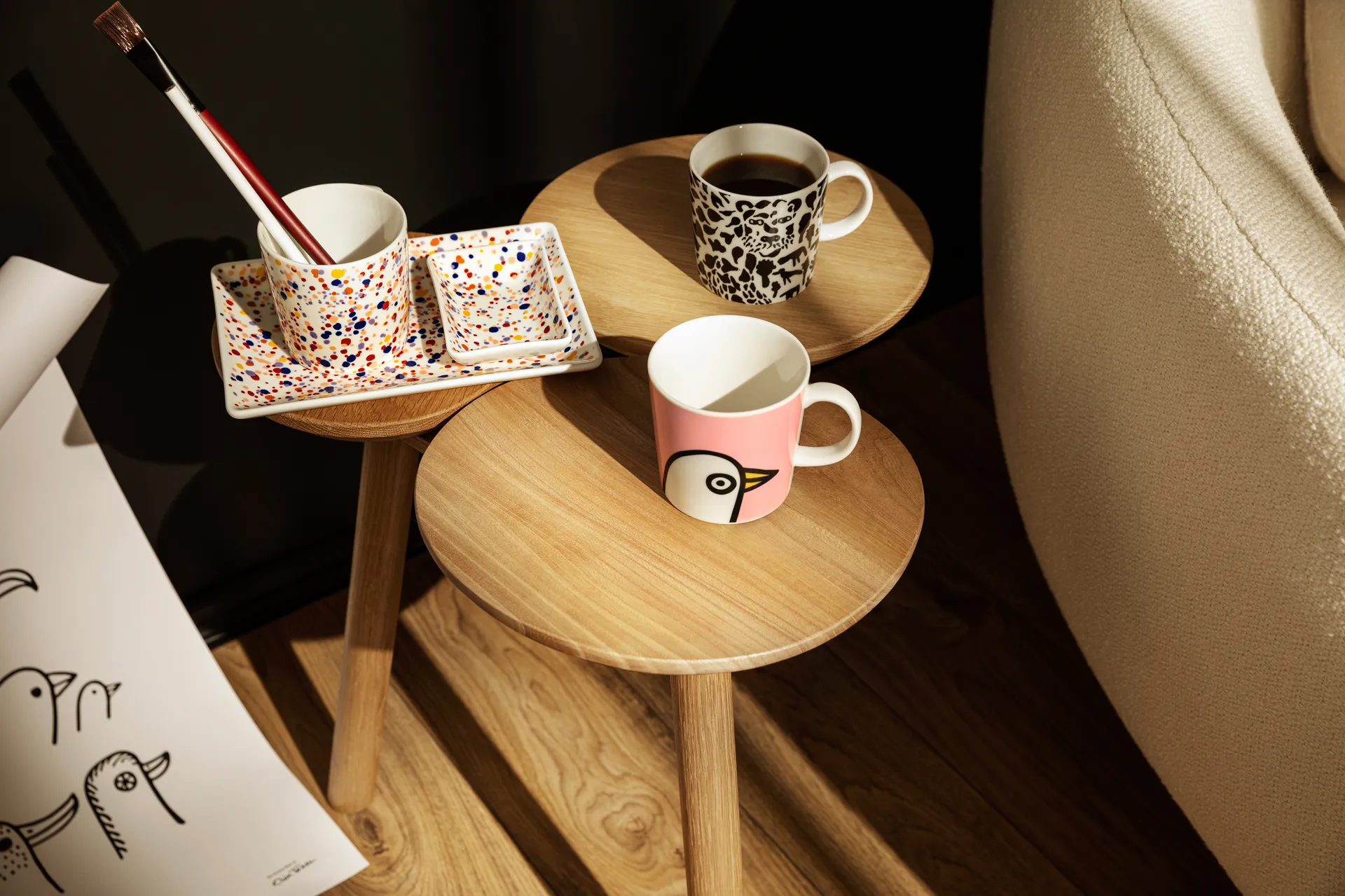 Oiva Toikka Birdie mugg 30 cl, Rosa Iittala