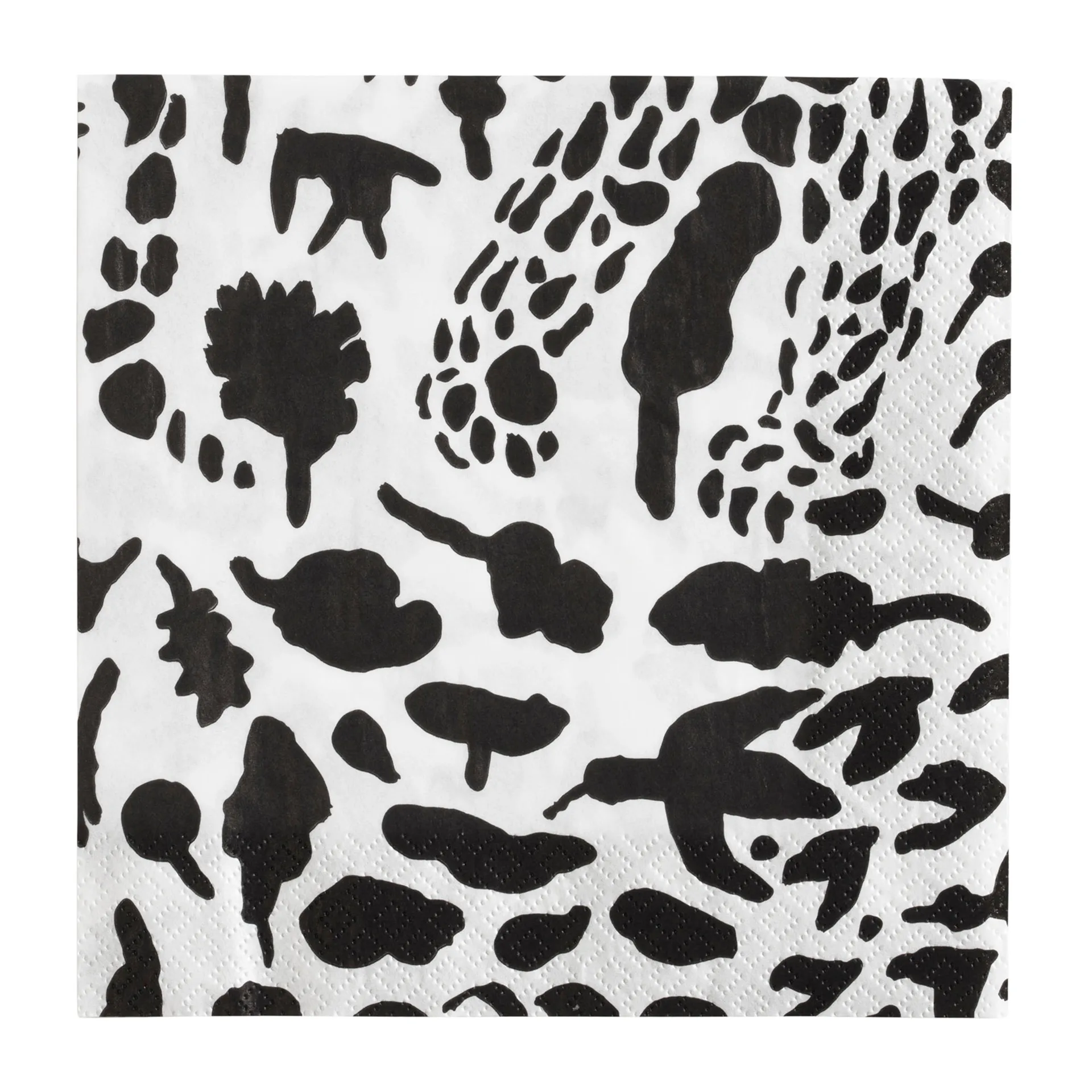 Oiva Toikka Cheetah servett 20-pack, Svart-vit Iittala