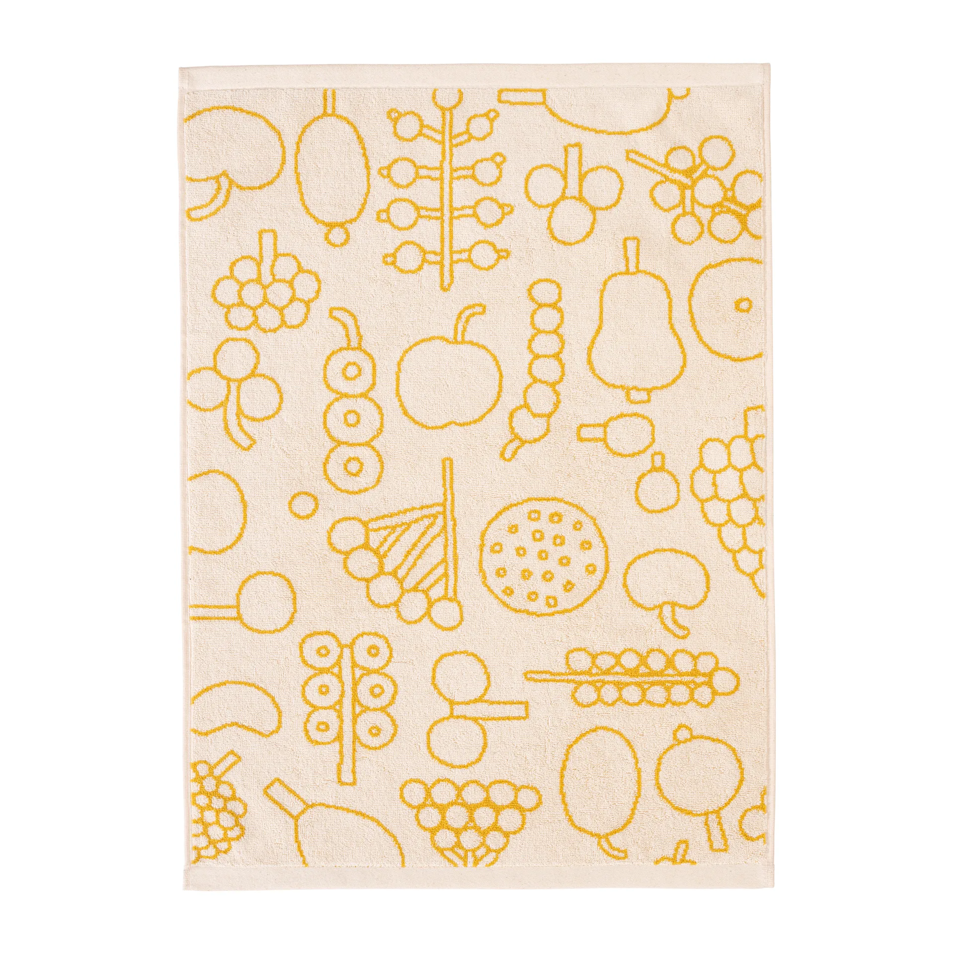 Oiva Toikka Frutta handduk 50x70 cm, Gul Iittala