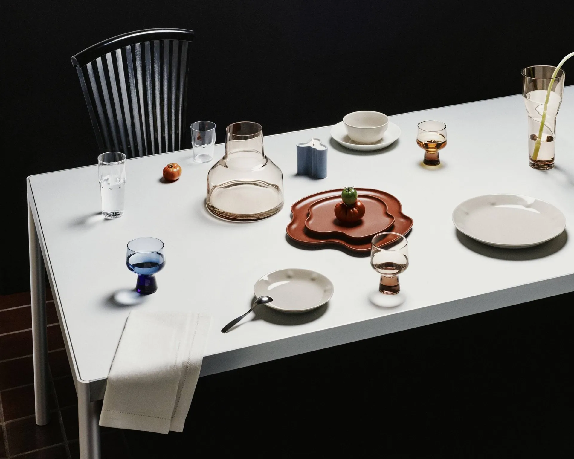 Solare glas på fot 29 cl 2-pack, Regn Iittala
