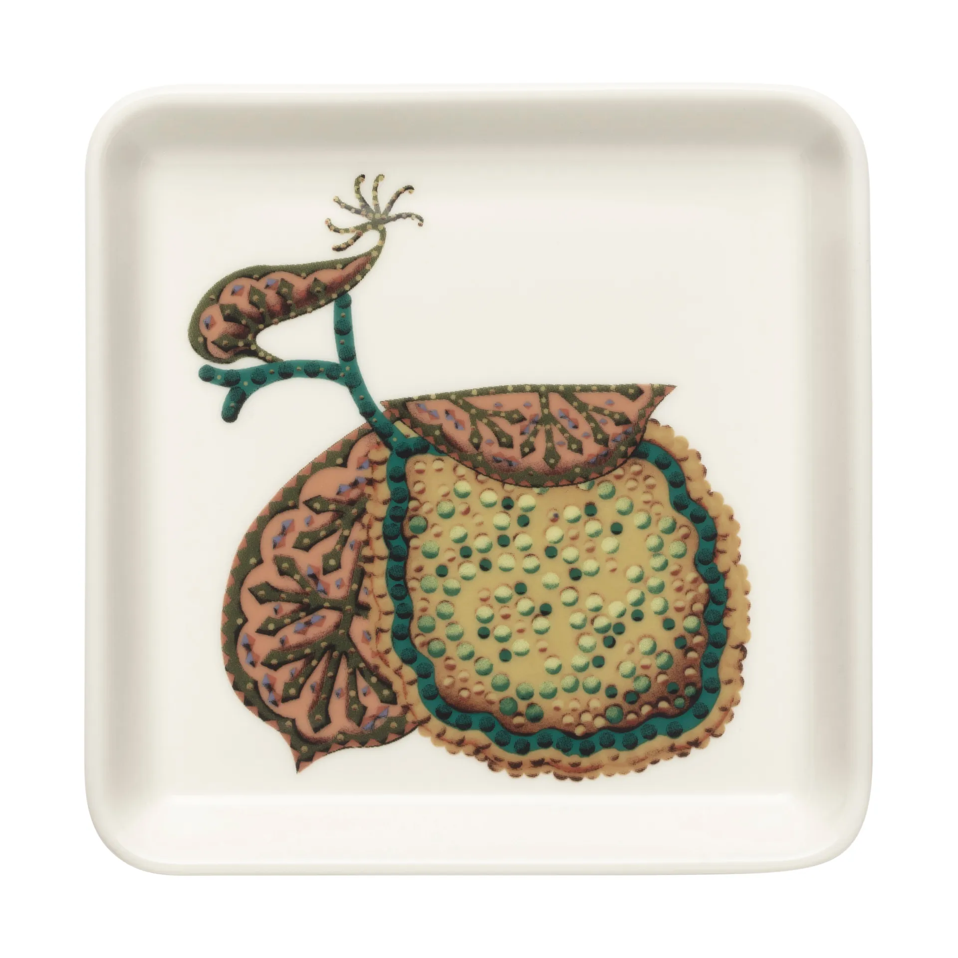 Taika Sato tallrik 12x12 cm, Vit-flerfärgad Iittala