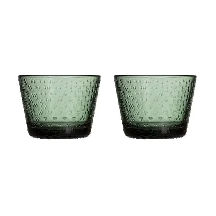 Tundra dricksglas 16 cl 2-pack, Tallgrön Iittala