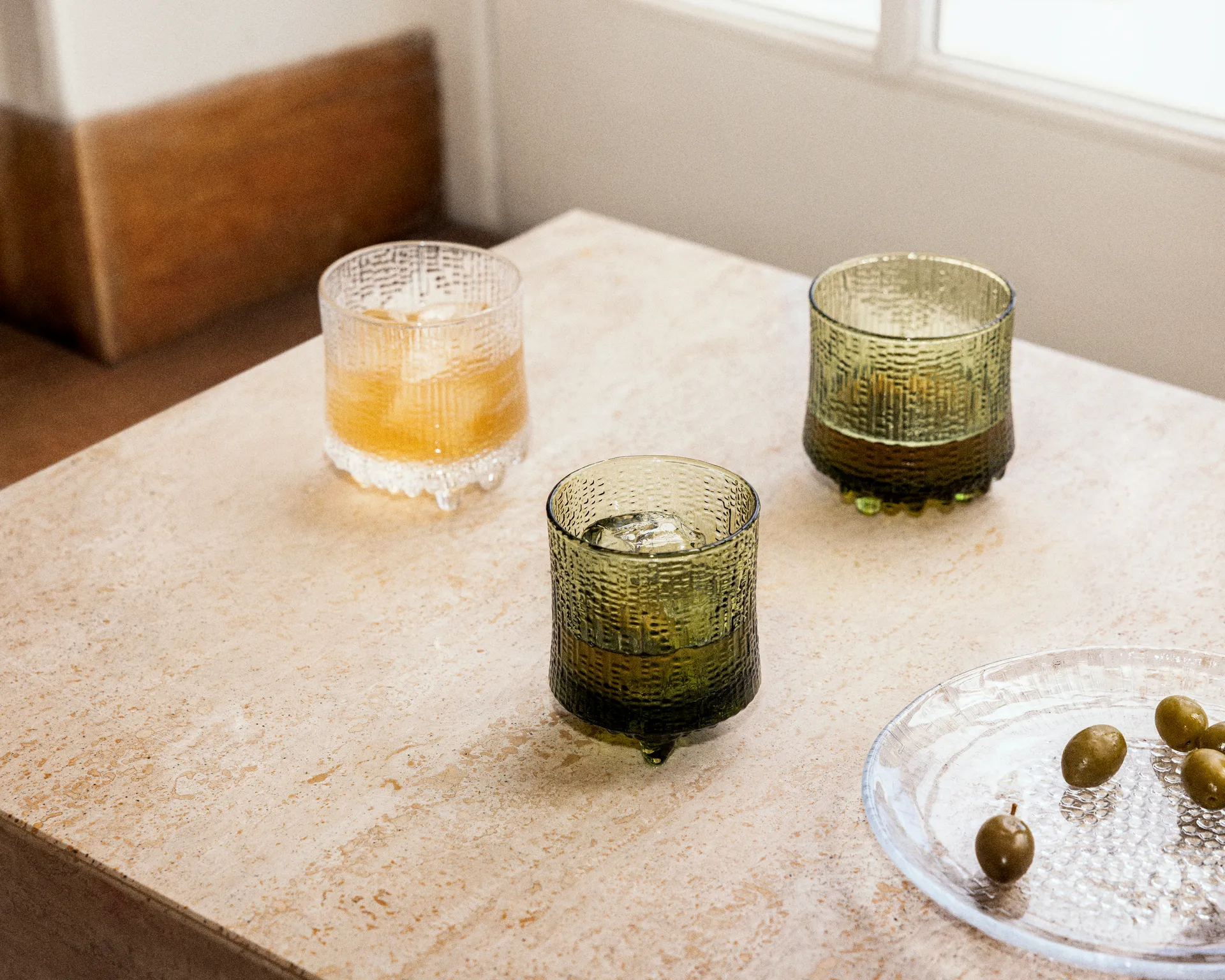 Ultima Thule dricksglas finsk sand 20 cl 2-pack, Grön Iittala