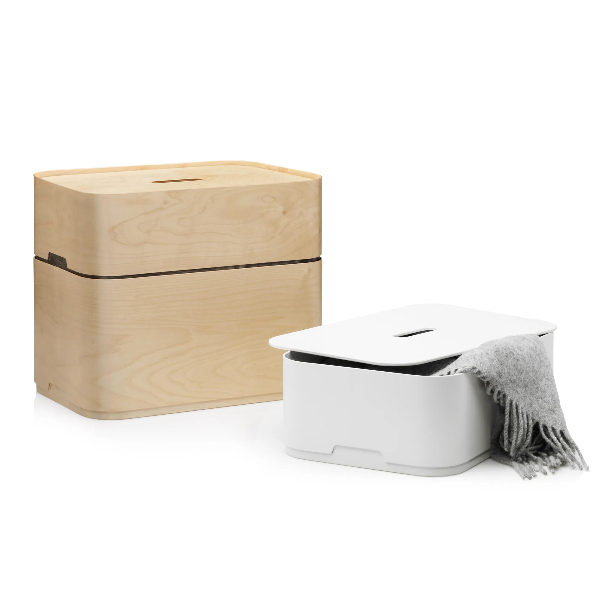 Vakka förvaringslåda stor, björkfanér Iittala