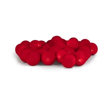 Irislights ljusslinga - Simply red, 20 bollar - Irislights