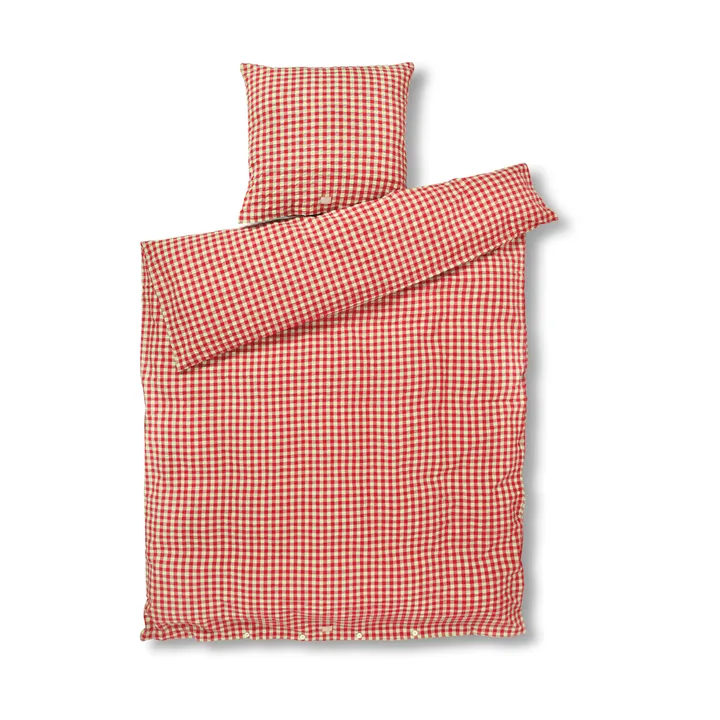 Bæk&Bølge bäddset 150x210 cm - Röd-gul - Juna