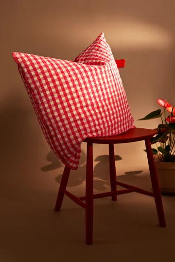 Bæk&Bølge bäddset 220x220 cm - Röd-gul - Juna