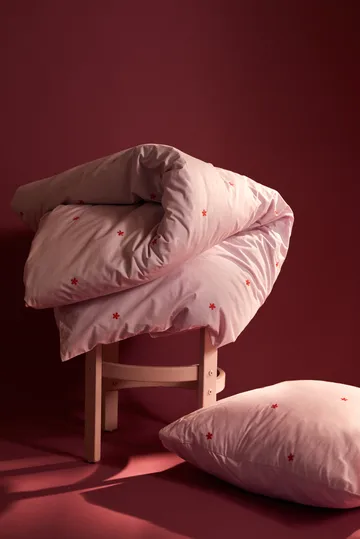 Daisy bäddset 150x210 cm - Pink-röd - Juna