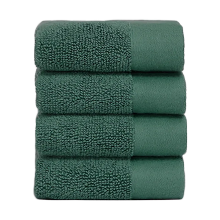 Juniper ansiktshandduk 30x30 cm 4-pack - Juniper Green - Juniper