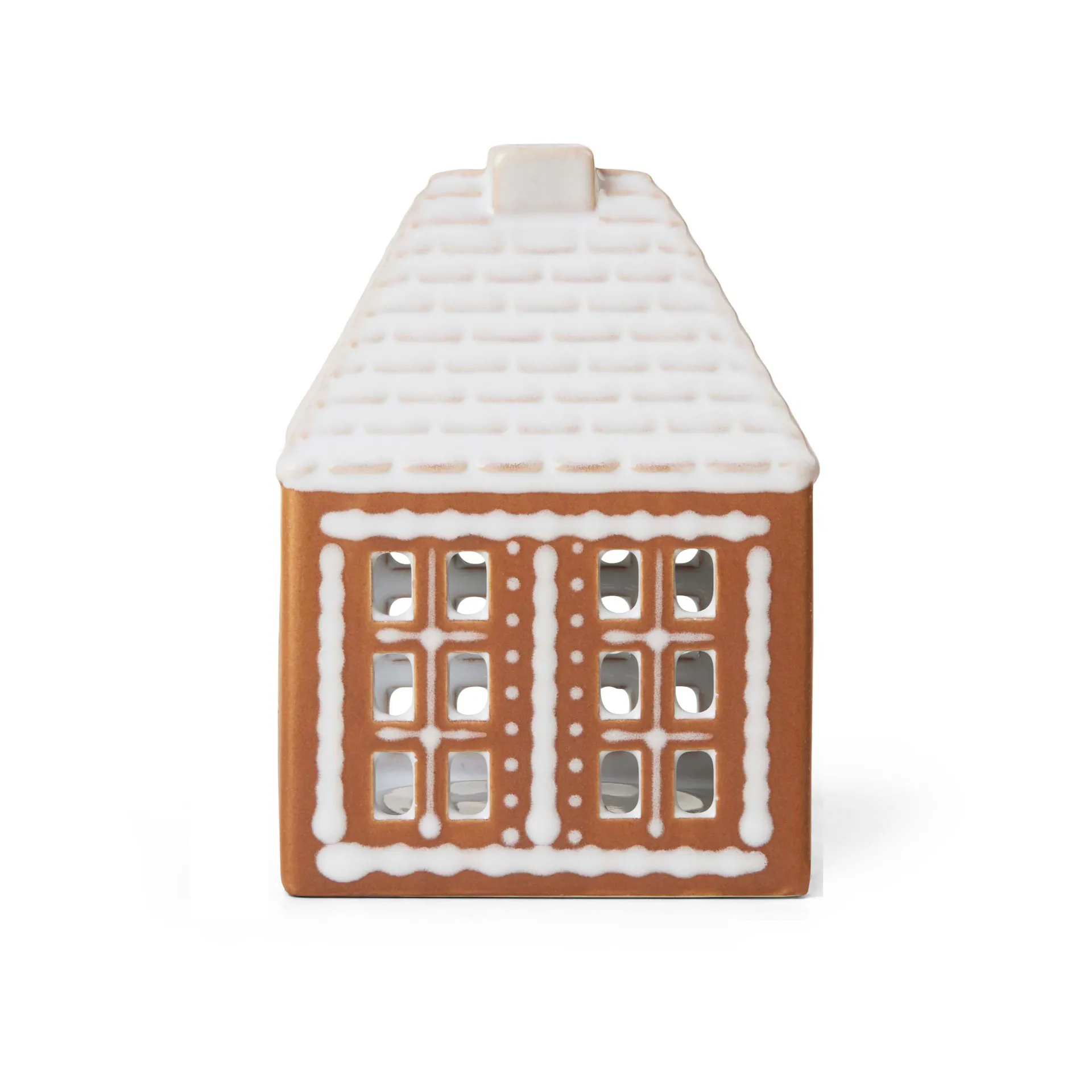 Gingerbread ljushus liten 11 cm, Brun Kähler