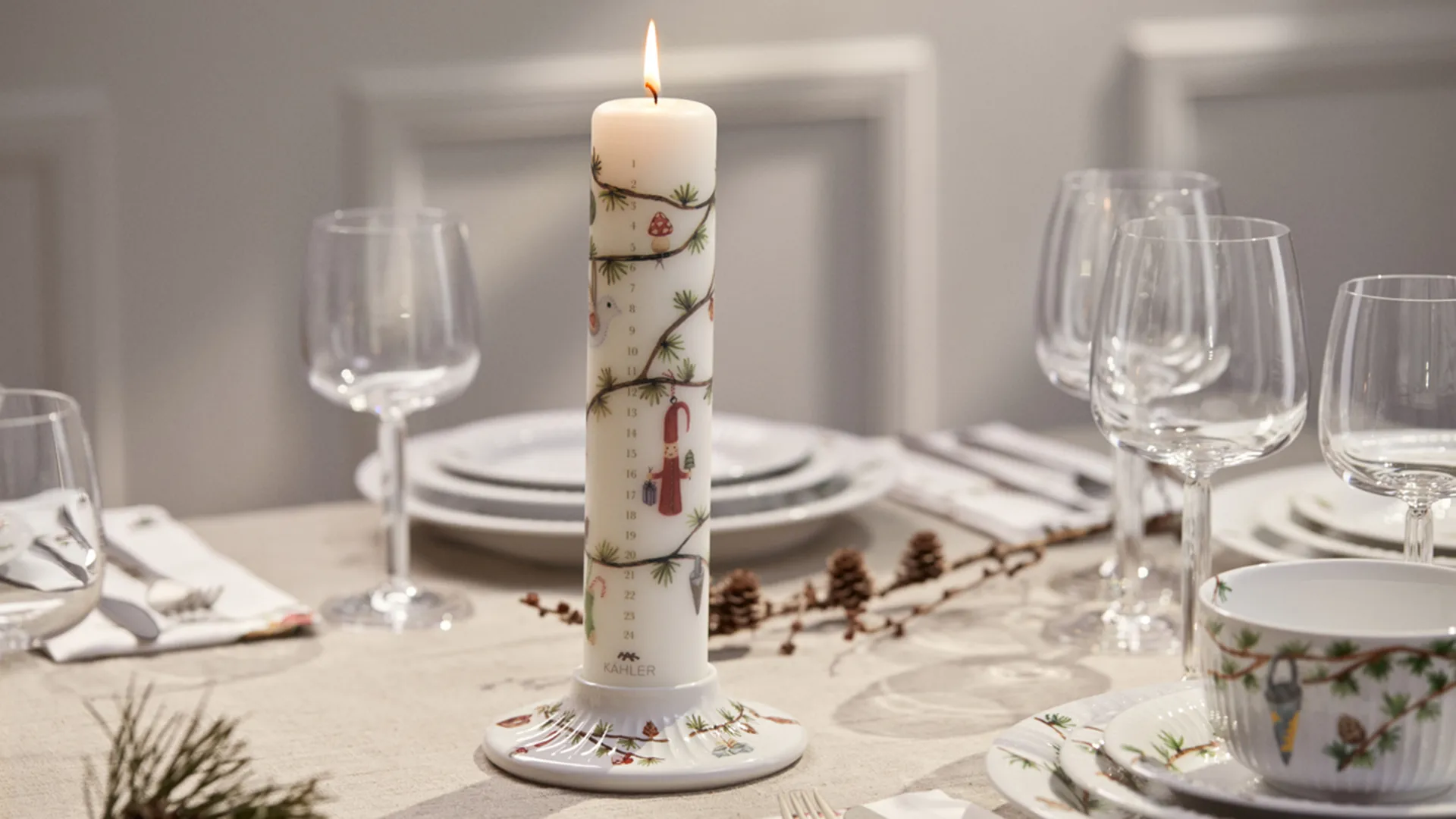 Hammershøi Christmas Adventsljus Ø5 cm, 2023 Kähler