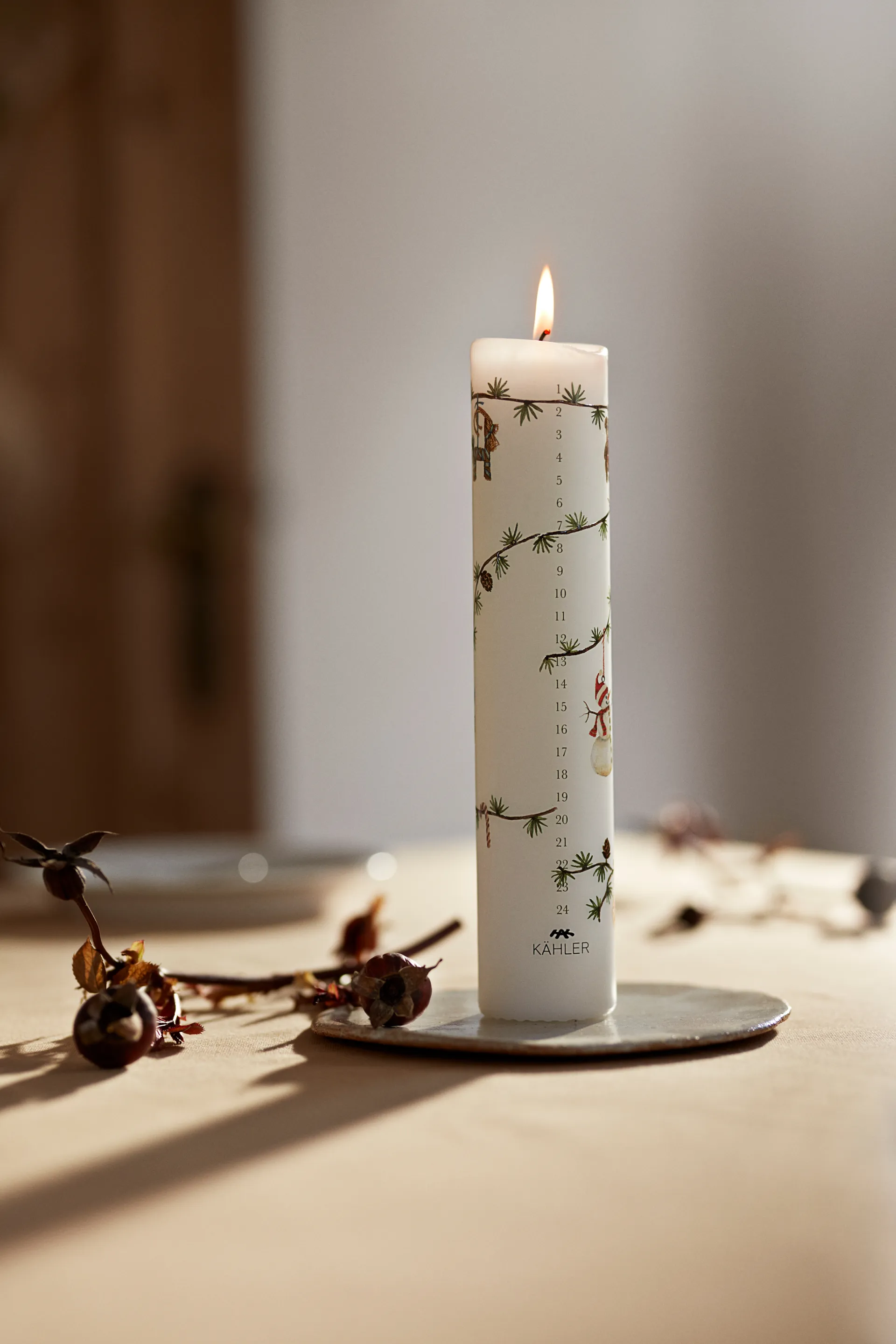 Hammershøi Christmas Adventsljus Ø5 cm, 2025 Kähler