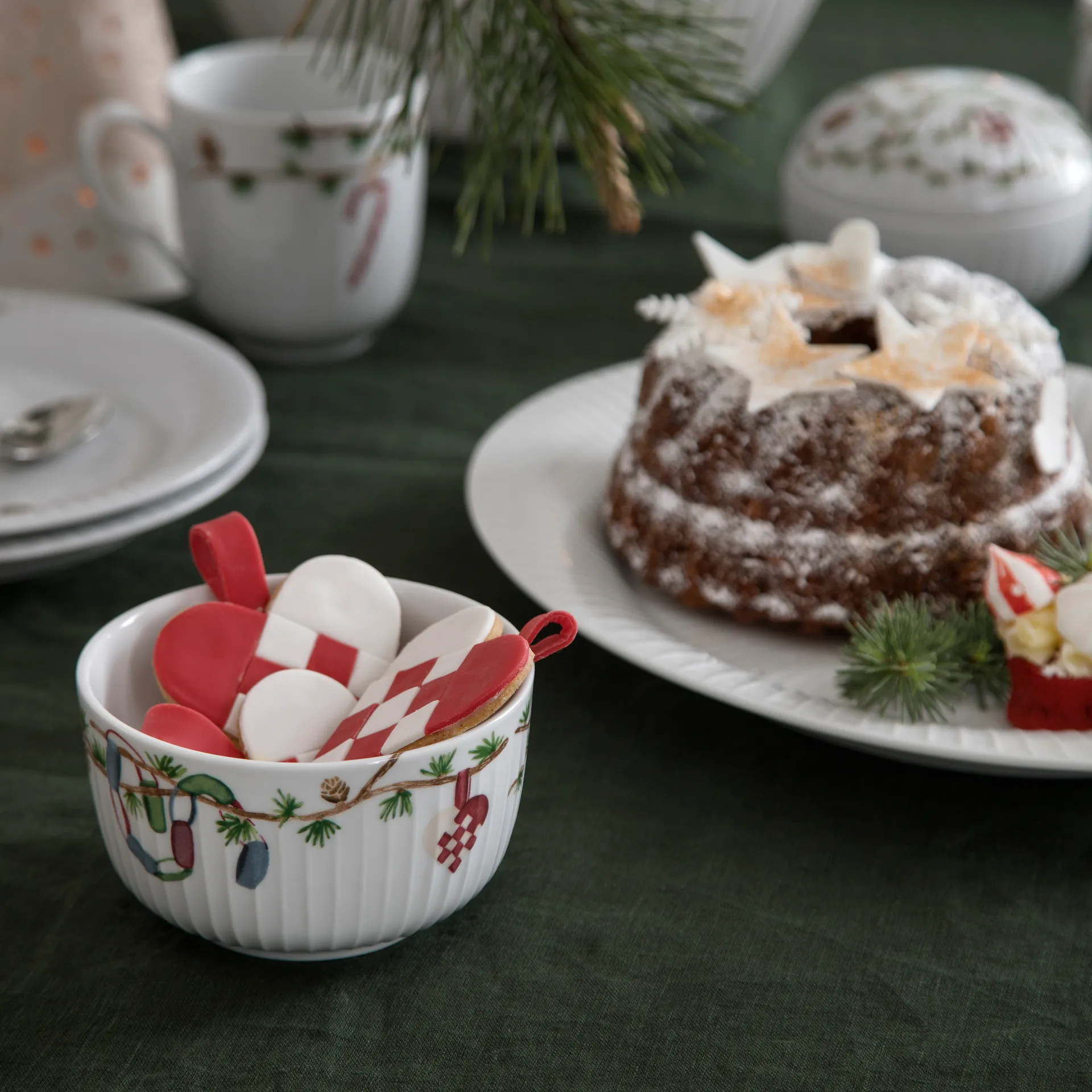 Hammershøi Christmas skål Ø12 cm, Vit Kähler