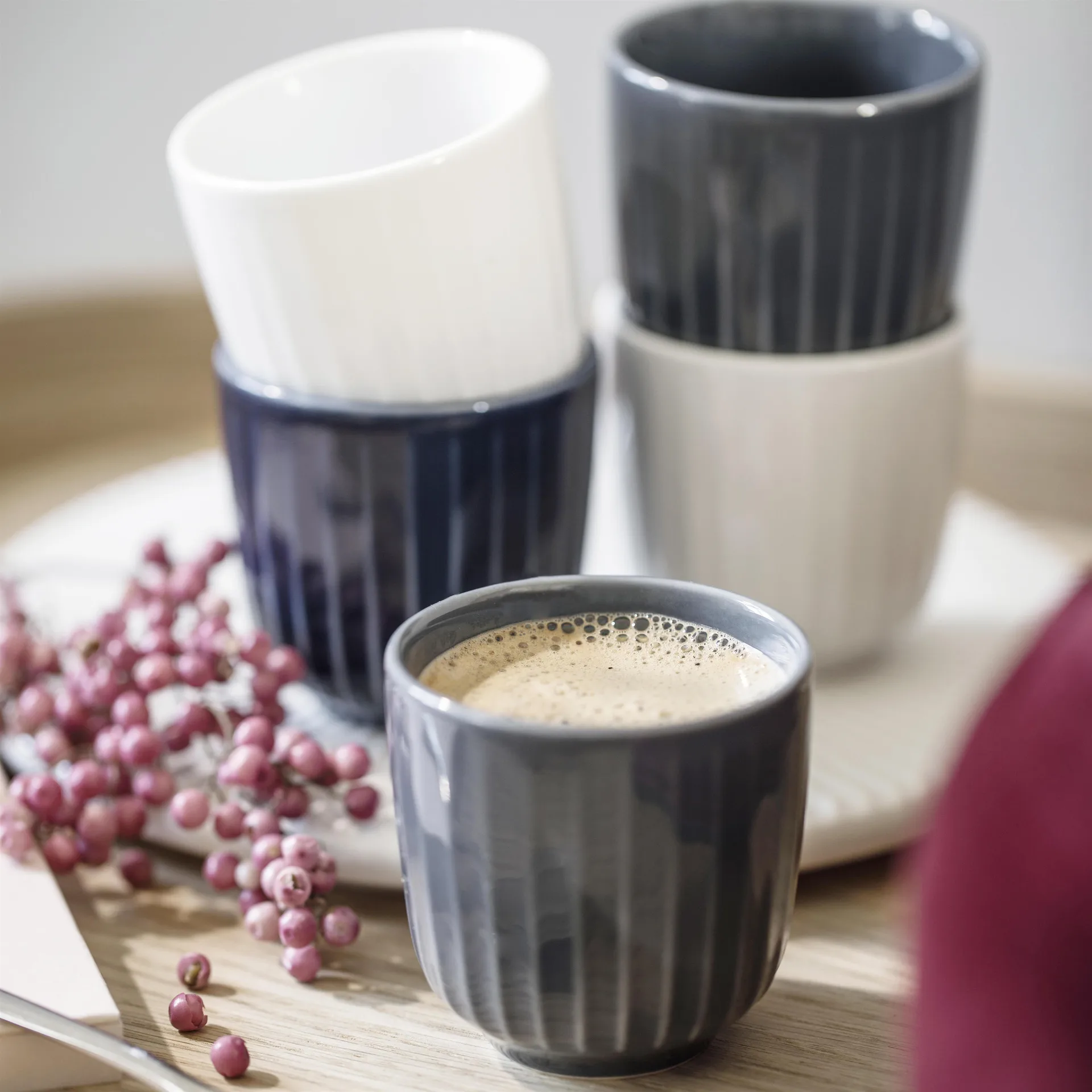 Hammershøi espressokopp, vit Kähler