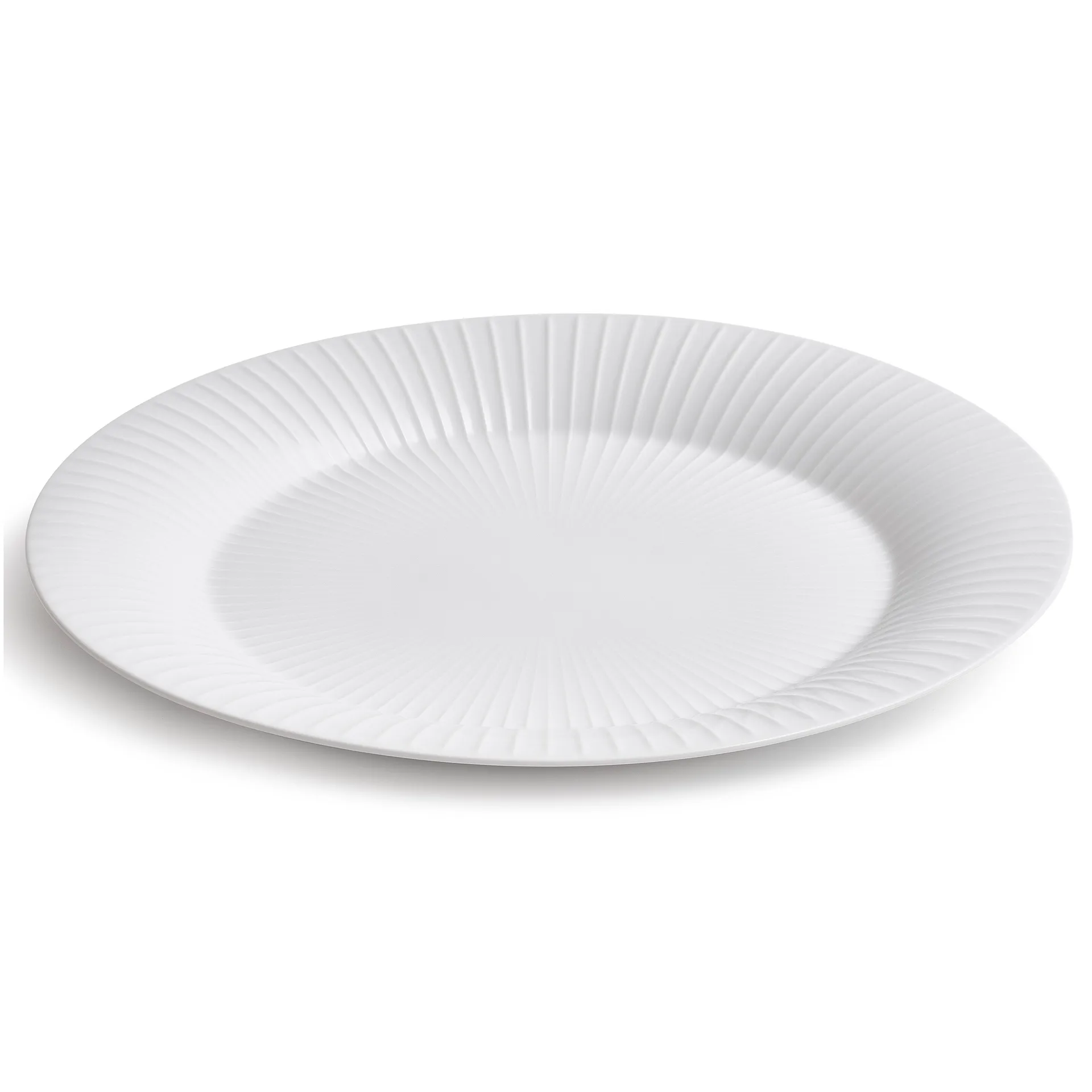 Hammershøi fat 34 cm, Vit Kähler