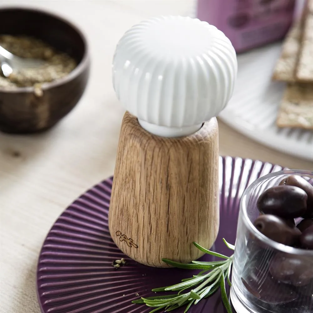 Hammershøi kryddkvarn liten, Vit, 14 cm Kähler