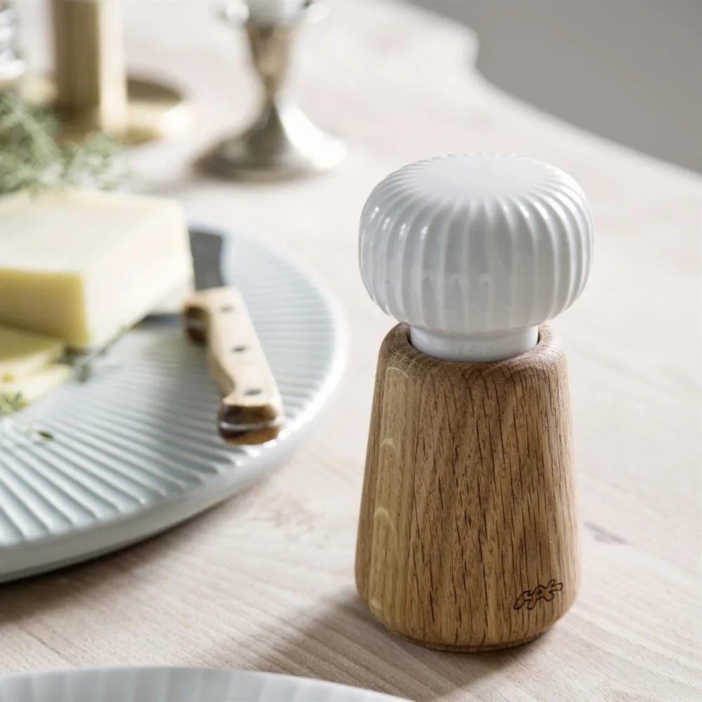 Hammershøi kryddkvarn liten, Vit, 14 cm Kähler