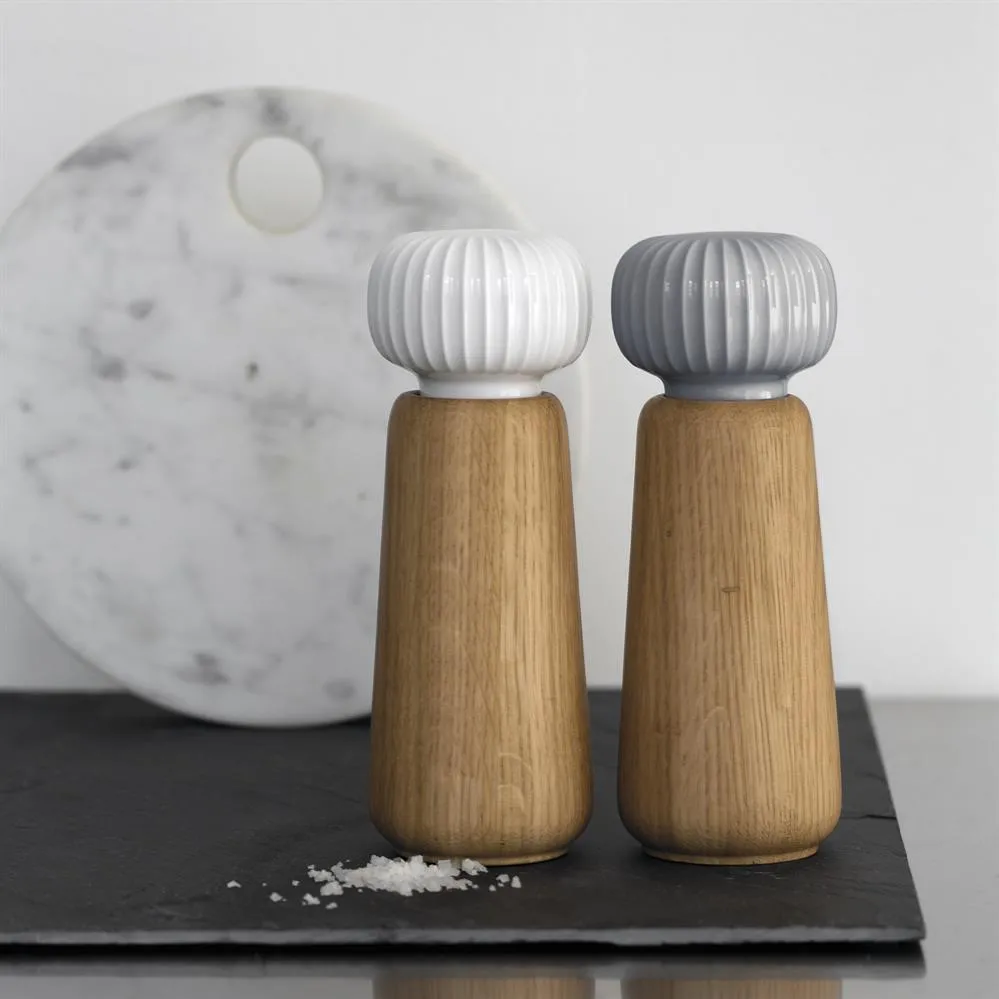 Hammershøi kryddkvarn stor, Vit, 18 cm Kähler