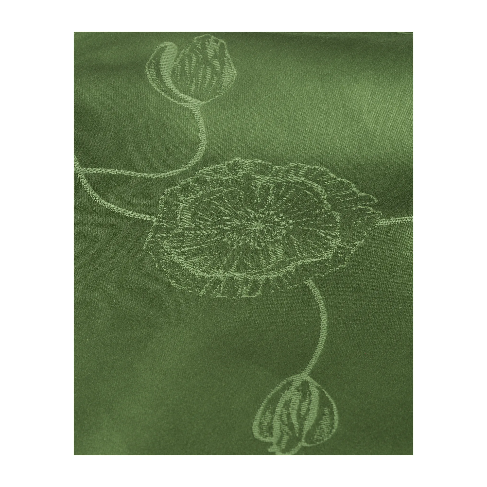 Hammershøi Poppy damastduk grön, 150x200 cm Kähler