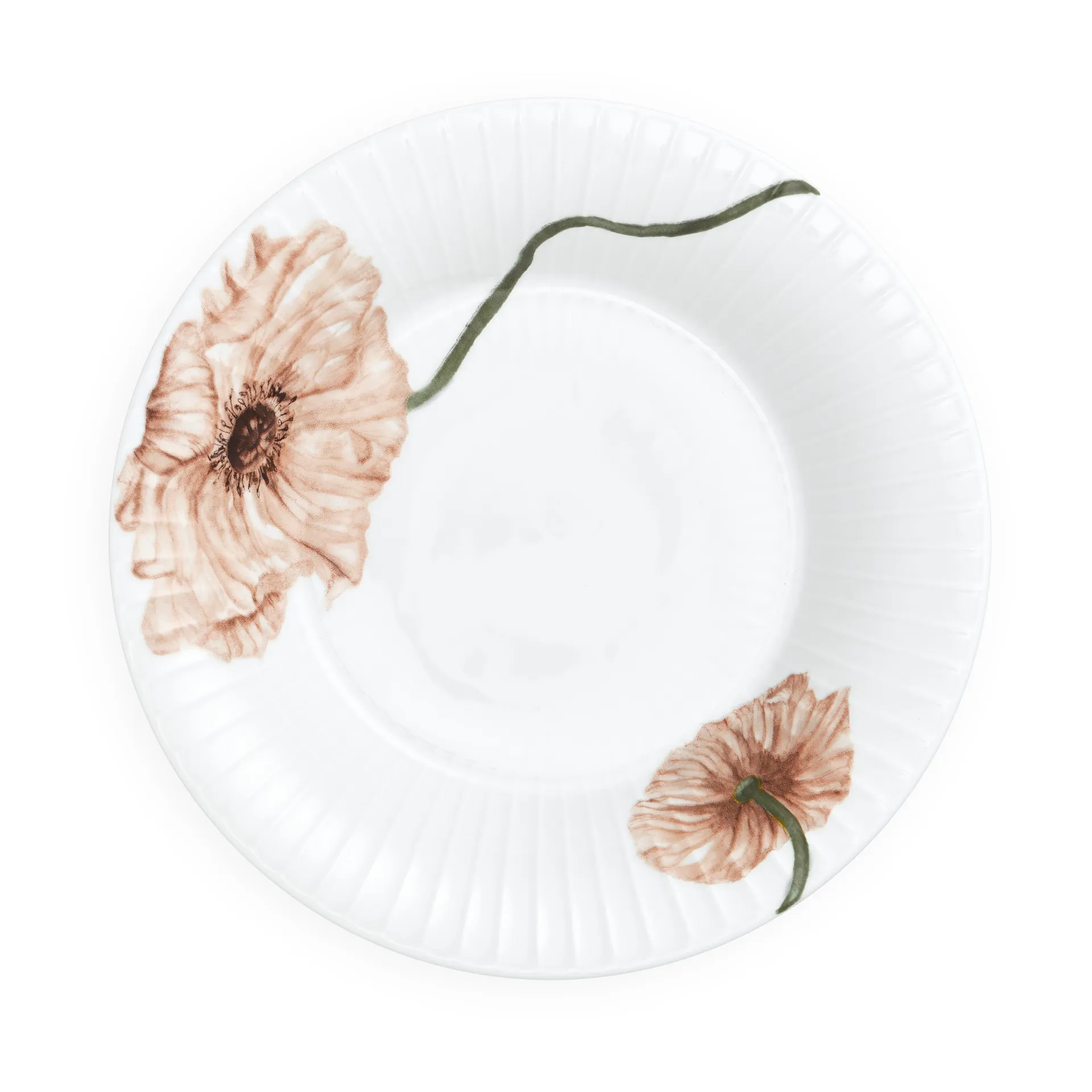 Hammershøi Poppy djup tallrik 21 cm, Vit Kähler