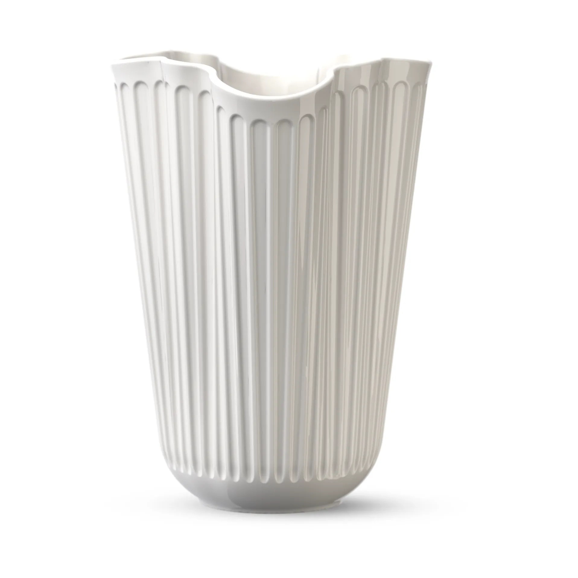Hammershøi vas unfold, Vit, 16,5 cm Kähler