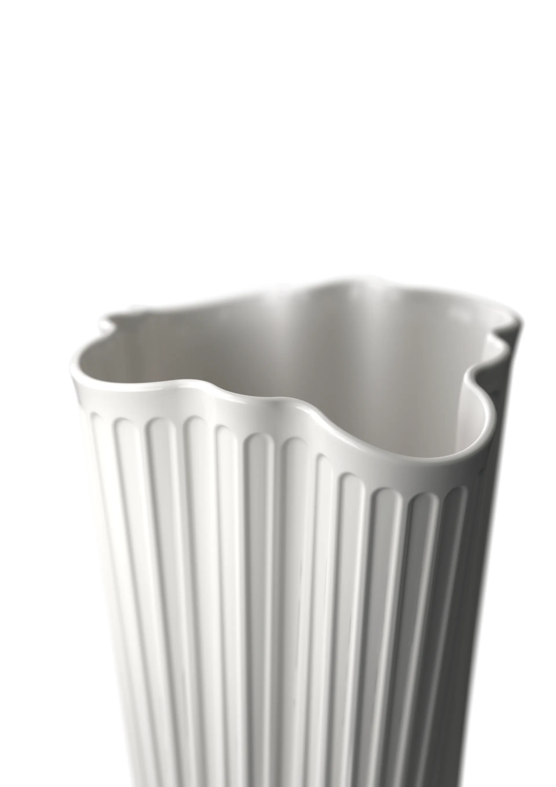 Hammershøi vas unfold, Vit, 20,5 cm Kähler