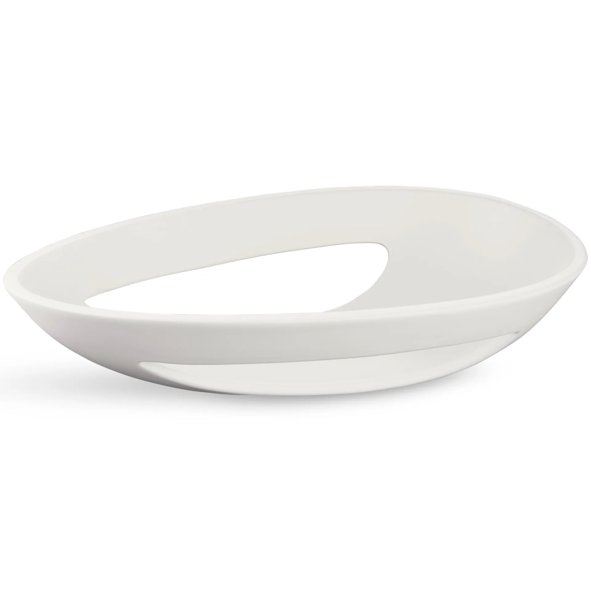 Kokong ovalt bordsfat 40 cm, Vit Kähler