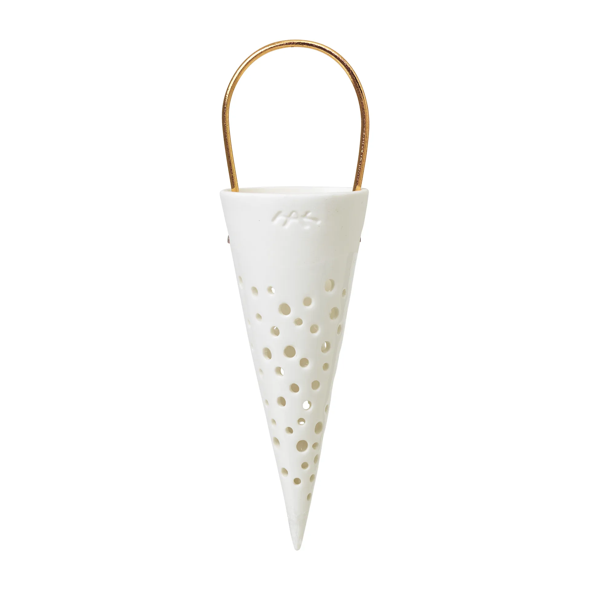 Nobili julstrut julhänge 18 cm, Vit Kähler