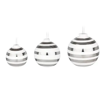 Omaggio julkulor 3-pack - silver - Kähler