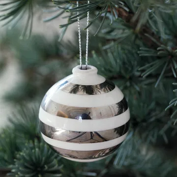 Omaggio julkulor 3-pack - silver - Kähler