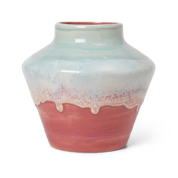Poppery vas 20,5 cm - Mint-pink - Kähler