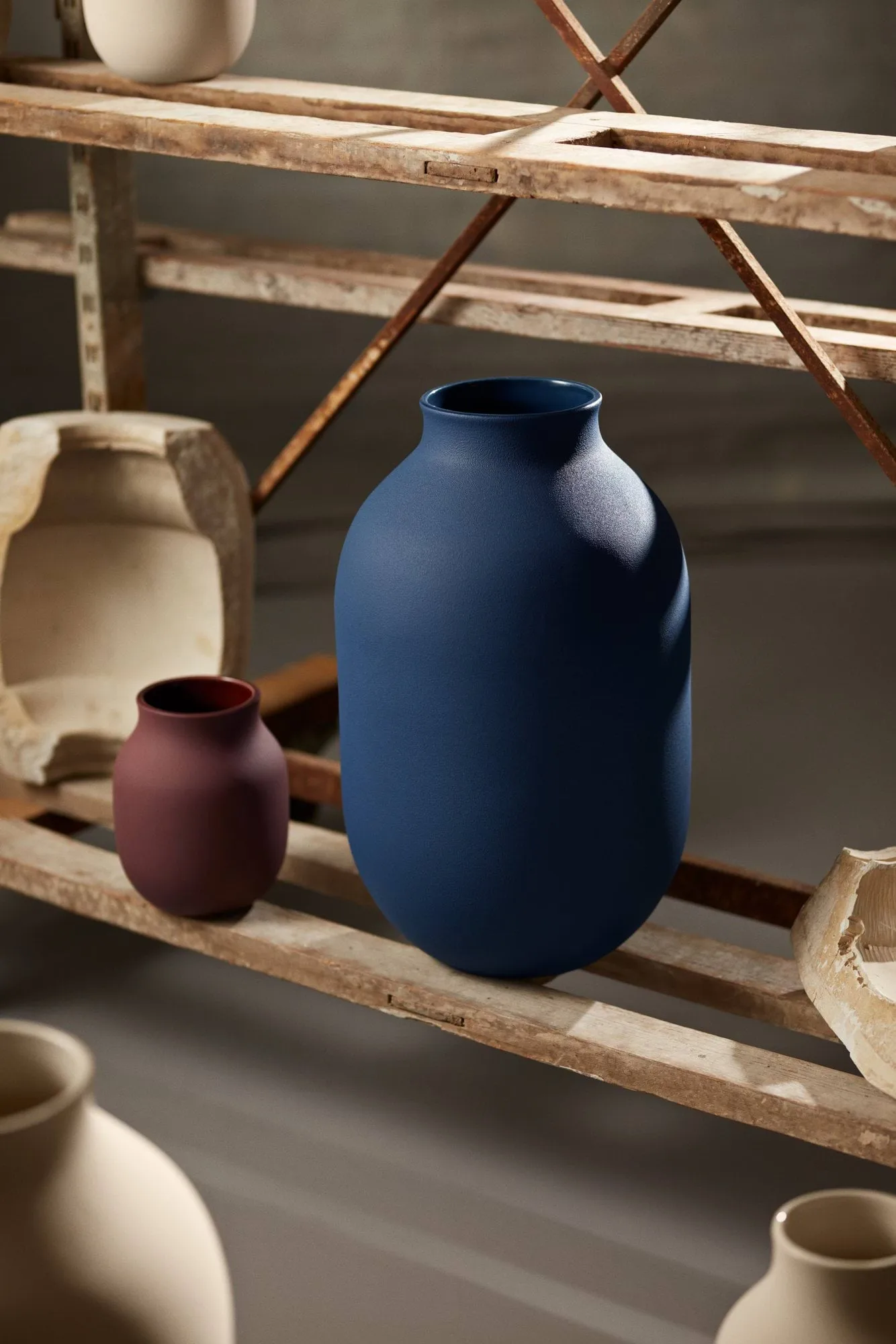 Studio Omaggio vas, Blå, 50 cm Kähler