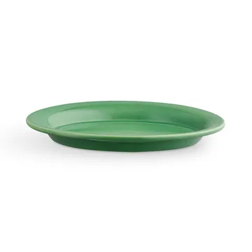 Ursula oval tallrik 13x18 cm - Mörkgrön - Kähler