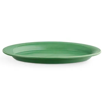 Ursula oval tallrik 18,5x28 cm - Mörkgrön - Kähler
