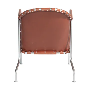 Bruno fåtölj - Läder brun vintage-matt chrome - Källemo