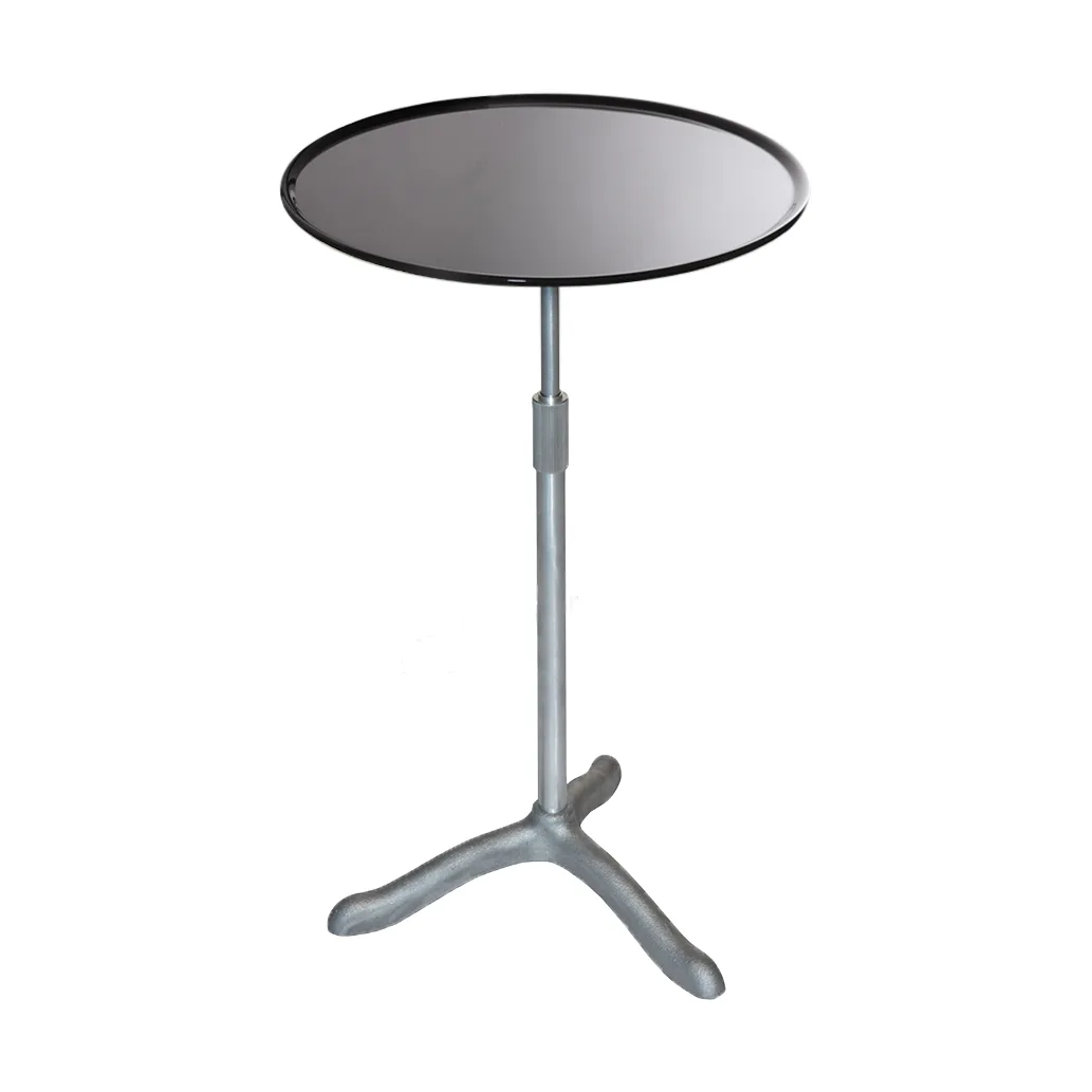 Cassis soffbord Ø37 cm, Aluminium-black Källemo