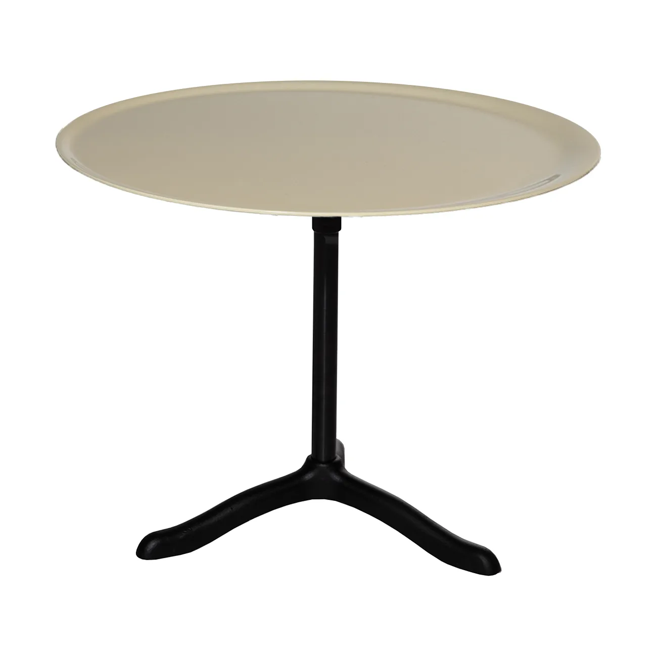 Cassis soffbord Ø47 cm, Black anodized aluminum-oyster Källemo