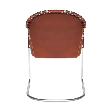 Ingo V.I.P fåtölj - Läder brun vintage-matt chrome - Källemo