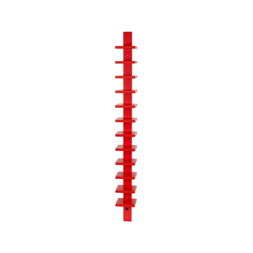 Pilaster vägghylla, Röd betsad Källemo