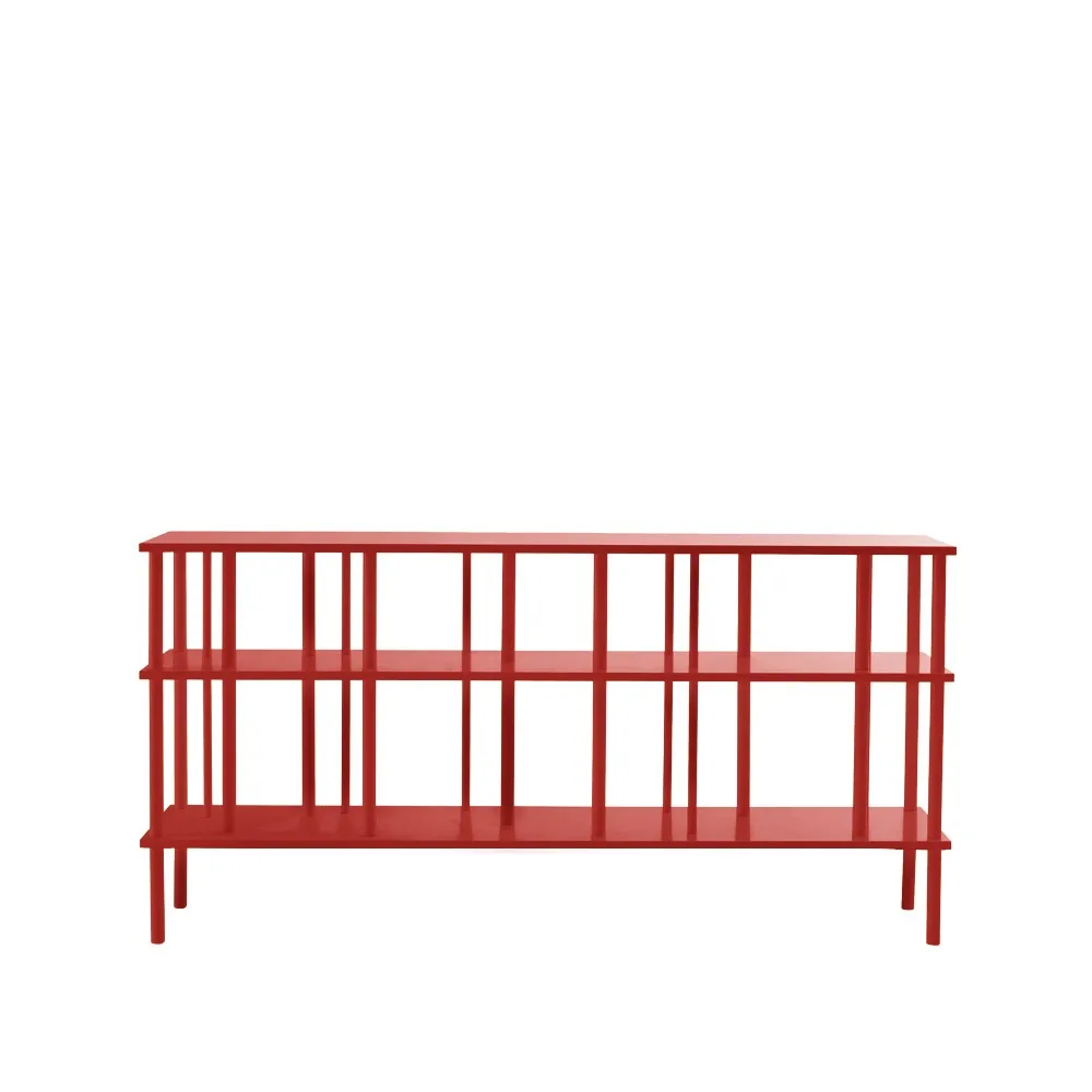 Level hylla/rumsavdelare låg, Rödlack col.67, 86x170 cm Karl Andersson & Söner
